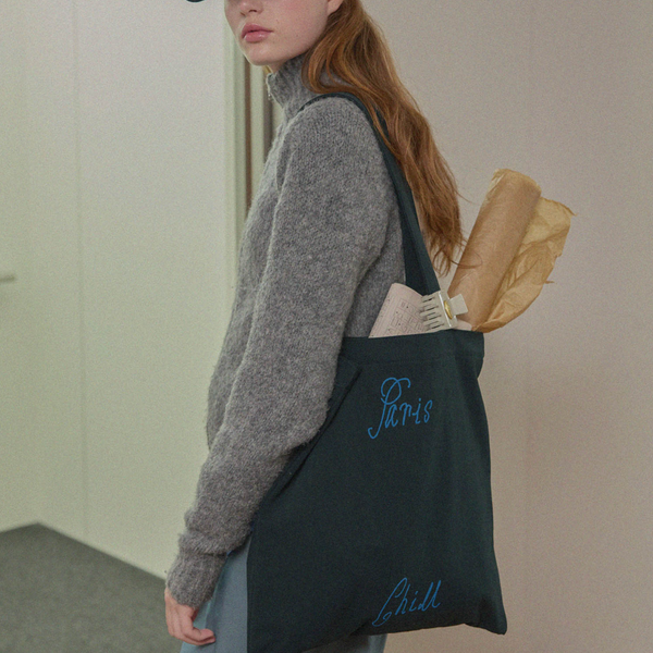 [HOTEL PARIS CHILL] Poétique Shoulder Bag (Black Leaf)