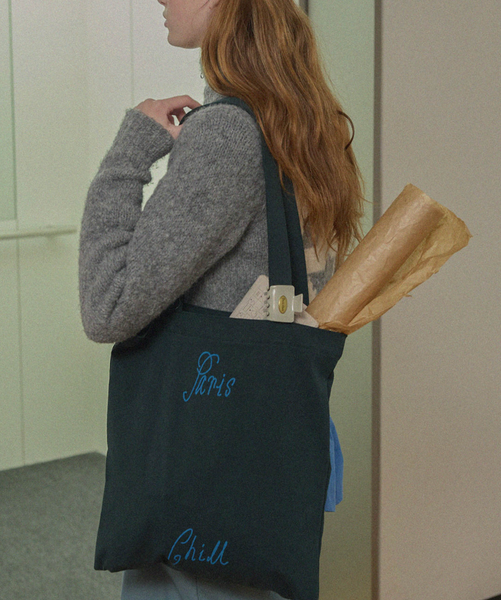 [HOTEL PARIS CHILL] Poétique Shoulder Bag (Black Leaf)