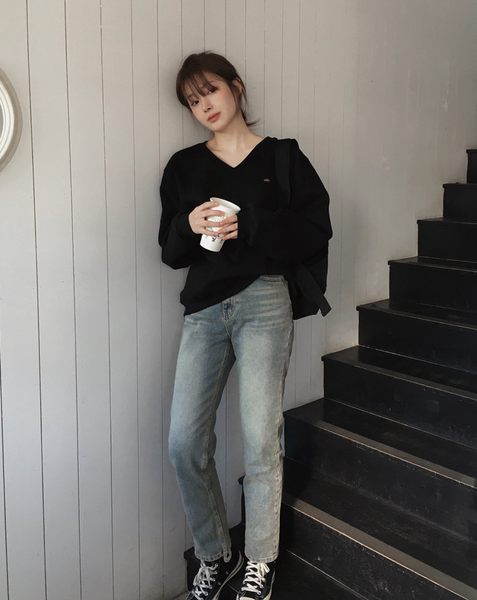 [SLOWAND] # SLOWMADE Premium PK Slit Sweatshirt
