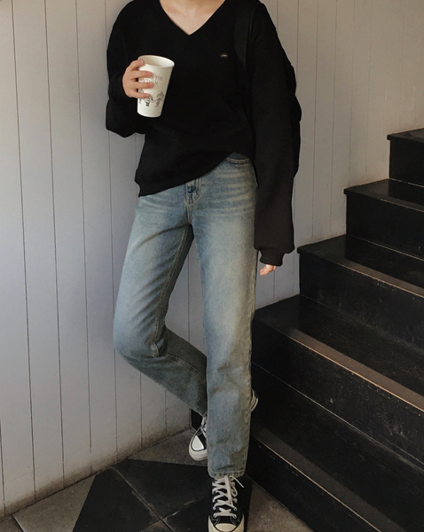 [SLOWAND] # SLOWMADE Premium PK Slit Sweatshirt