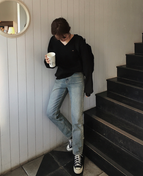 [SLOWAND] # SLOWMADE Premium PK Slit Sweatshirt