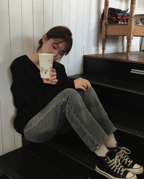 [SLOWAND] # SLOWMADE Premium PK Slit Sweatshirt