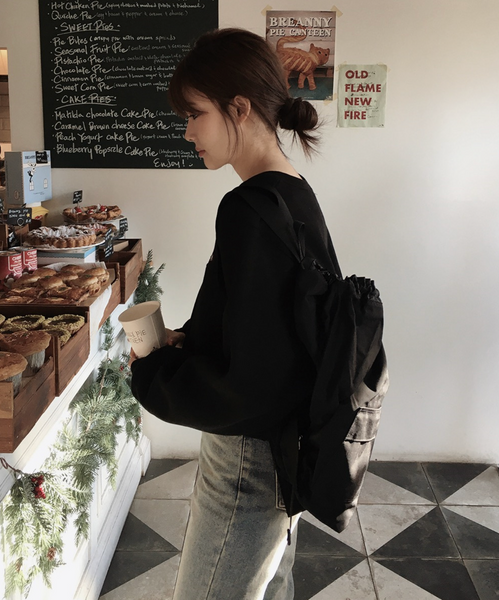 [SLOWAND] # SLOWMADE Premium PK Slit Sweatshirt