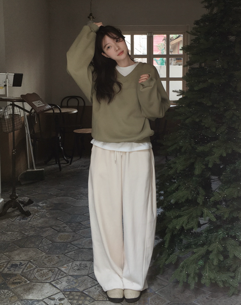 [SLOWAND] # SLOWMADE Premium PK Slit Sweatshirt