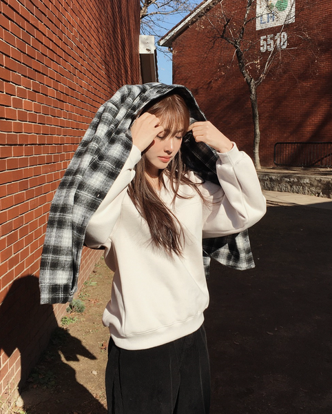 [SLOWAND] # SLOWMADE Premium PK Slit Sweatshirt