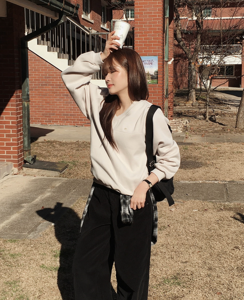 [SLOWAND] # SLOWMADE Premium PK Slit Sweatshirt