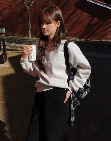 [SLOWAND] # SLOWMADE Premium PK Slit Sweatshirt