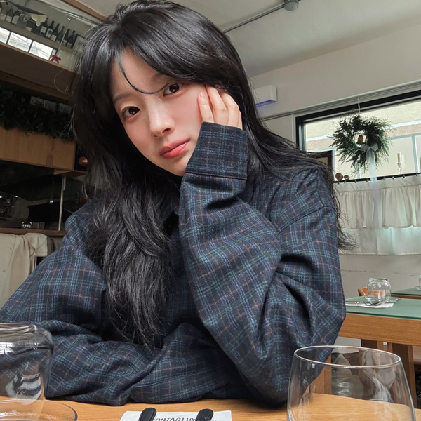 [SLOWAND] # SLOWMADE Deep Mood Fine Checkered Woolen Shirt