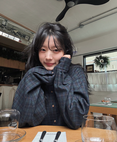 [SLOWAND] # SLOWMADE Deep Mood Fine Checkered Woolen Shirt