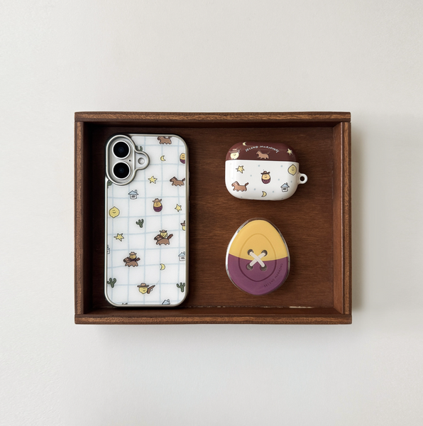 [second morning] Check Cow Boy MagSafe Silver Case