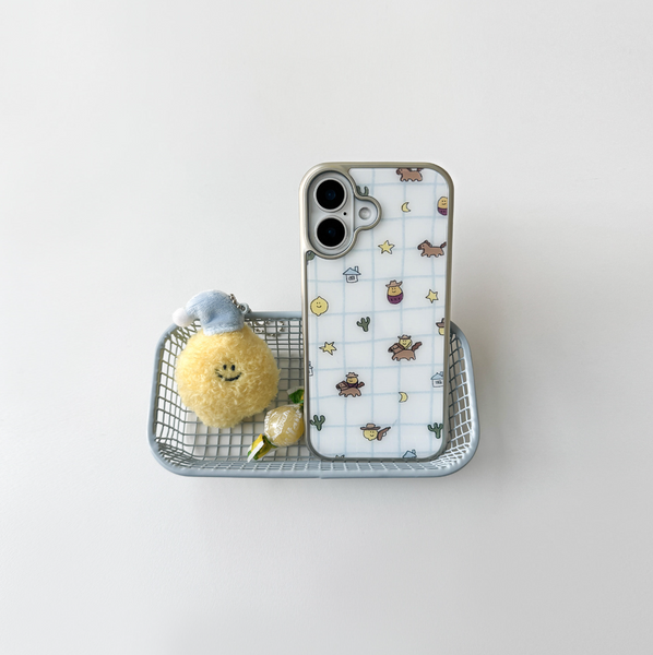 [second morning] Check Cow Boy MagSafe Silver Case