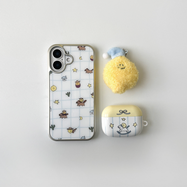 [second morning] Check Cow Boy MagSafe Silver Case