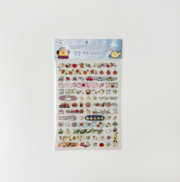 [second morning] Happy Happy Deco Sticker