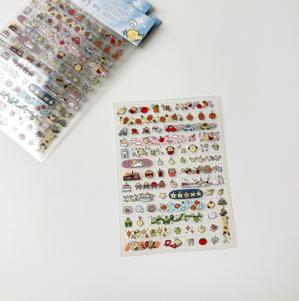 [second morning] Happy Happy Deco Sticker