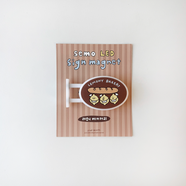 [second morning] Semo LED Sign Magnet