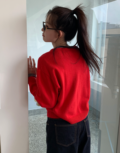 [FROM BEGINNING][MADE] Mercy Basic V-Neck Knitwear