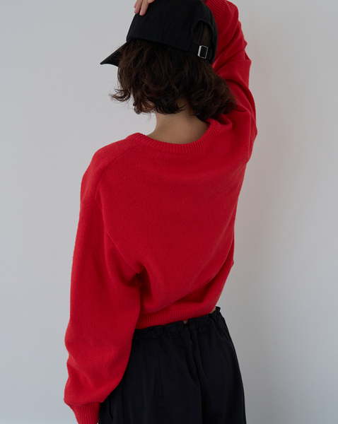 [FROM BEGINNING][MADE] Mercy Basic V-Neck Knitwear