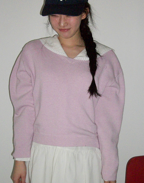 [FROM BEGINNING][MADE] Mercy Basic V-Neck Knitwear