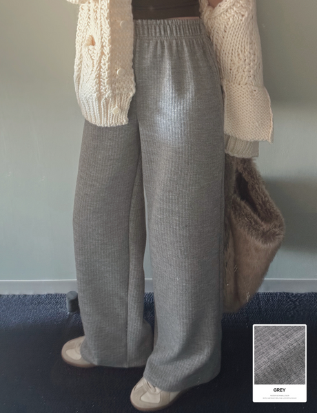 [SLOWAND] # SLOWMADE All Day Tantan Soft Knitwear Sweat Pants