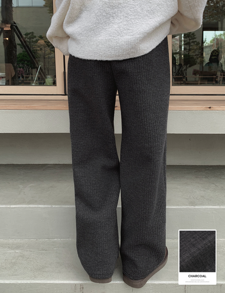 [SLOWAND] # SLOWMADE All Day Tantan Soft Knitwear Sweat Pants
