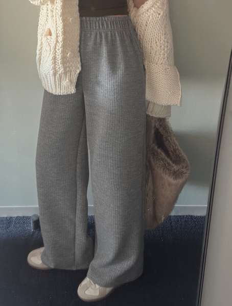 [SLOWAND] # SLOWMADE All Day Tantan Soft Knitwear Sweat Pants