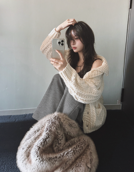 [SLOWAND] # SLOWMADE All Day Tantan Soft Knitwear Sweat Pants