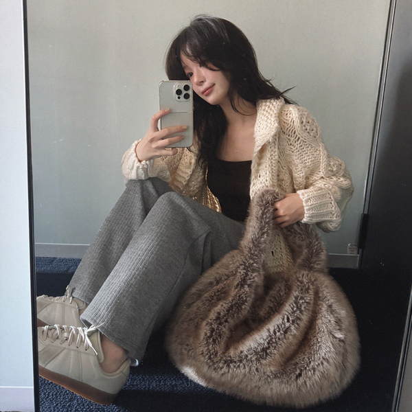 [SLOWAND] # SLOWMADE All Day Tantan Soft Knitwear Sweat Pants