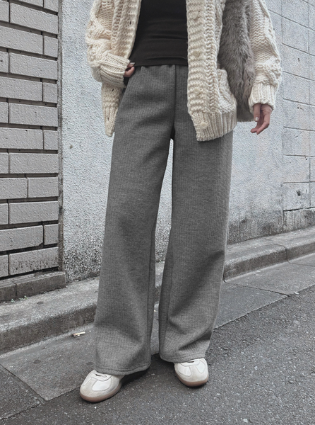 [SLOWAND] # SLOWMADE All Day Tantan Soft Knitwear Sweat Pants