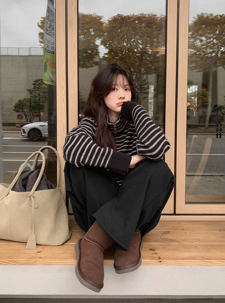 [SLOWAND] # SLOWMADE All Day Tantan Soft Knitwear Sweat Pants