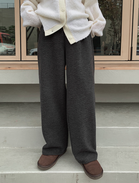 [SLOWAND] # SLOWMADE All Day Tantan Soft Knitwear Sweat Pants