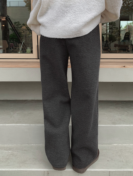 [SLOWAND] # SLOWMADE All Day Tantan Soft Knitwear Sweat Pants