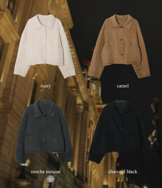 [SHOPPERLAND] Handmade Wool Short Coat