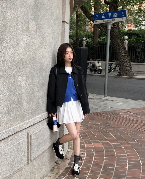 [SHOPPERLAND] Handmade Wool Short Coat