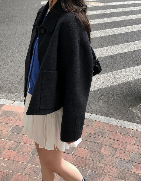 [SHOPPERLAND] Handmade Wool Short Coat