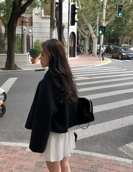 [SHOPPERLAND] Handmade Wool Short Coat