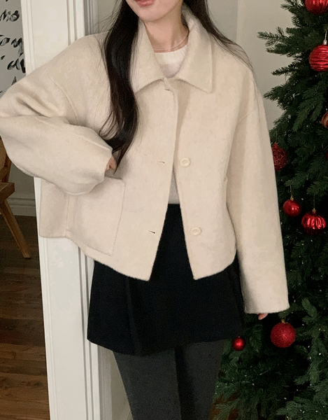 [SHOPPERLAND] Handmade Wool Short Coat