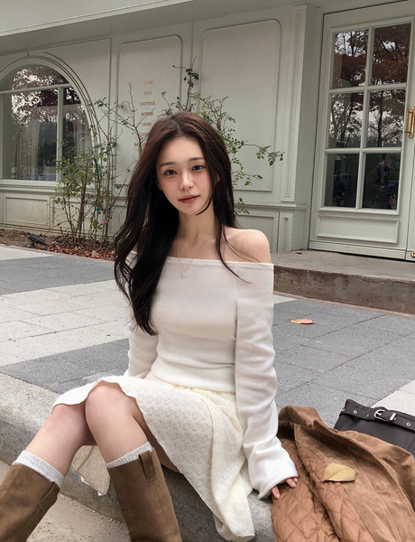 [SHOPPERLAND] Punching Lace Unbalanced Layered Mini Skirt