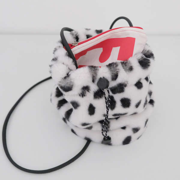 [MINMIN] Bunny Fur Mini Bag White