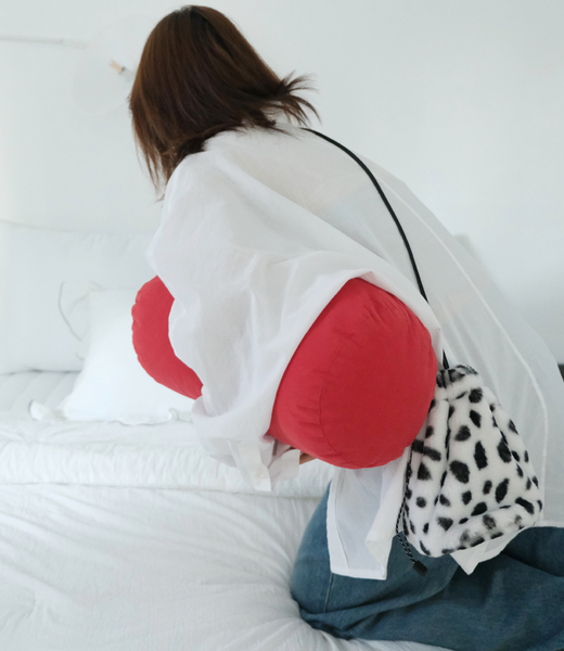 [MINMIN] Bunny Fur Mini Bag White