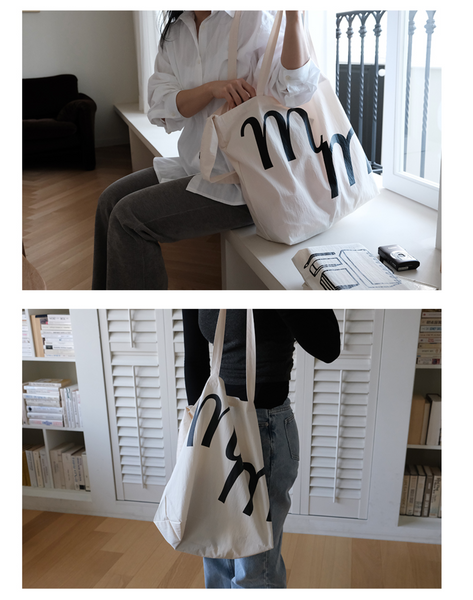 [MINMIN] Two-way Eco Bag Ivory