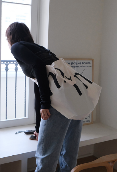 [MINMIN] Two-way Eco Bag Ivory