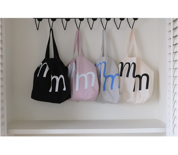 [MINMIN] Two-way Eco Bag Beige Pink