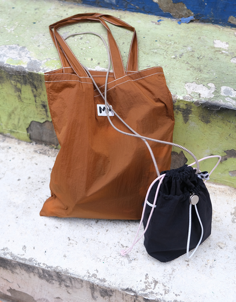 [MINMIN] 3Pockets Mini Bag Black