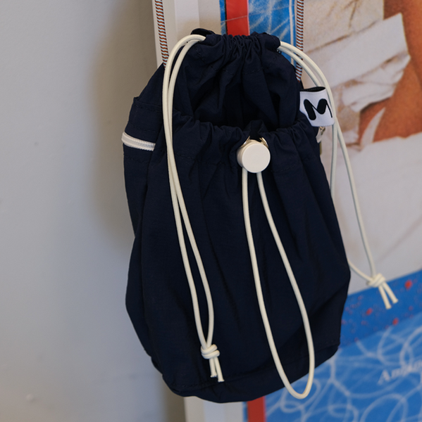 [MINMIN] 3Pockets Mini Bag Black