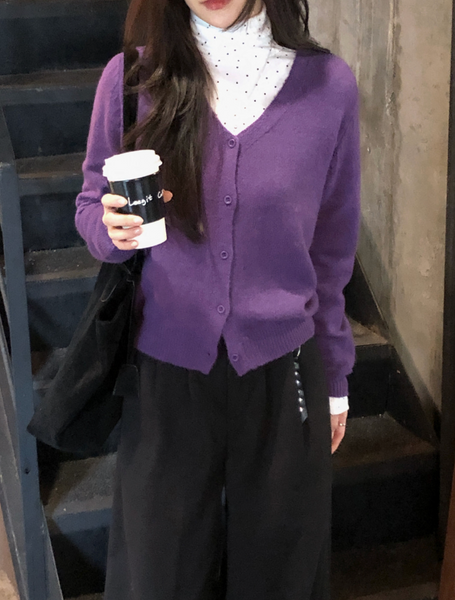 [SHOPPERLAND] Slim Dot Turtleneck T-shirt