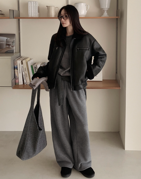 [SLOWAND] Winter Hug Fleece Training Pants