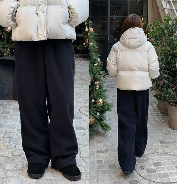 [SLOWAND] Winter Hug Fleece Training Pants