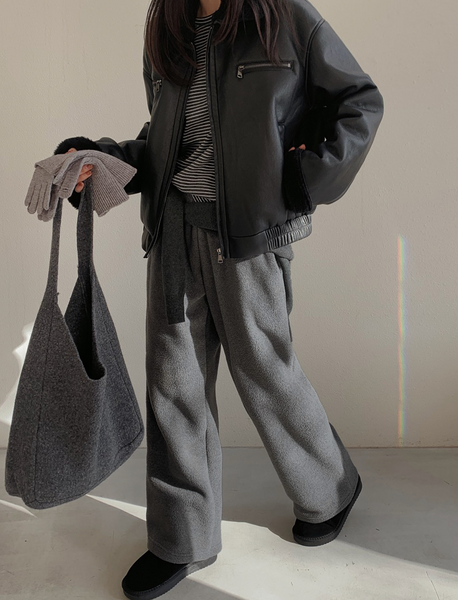 [SLOWAND] Winter Hug Fleece Training Pants