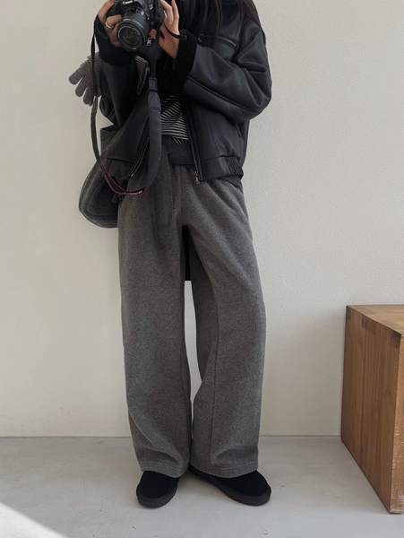 [SLOWAND] Winter Hug Fleece Training Pants