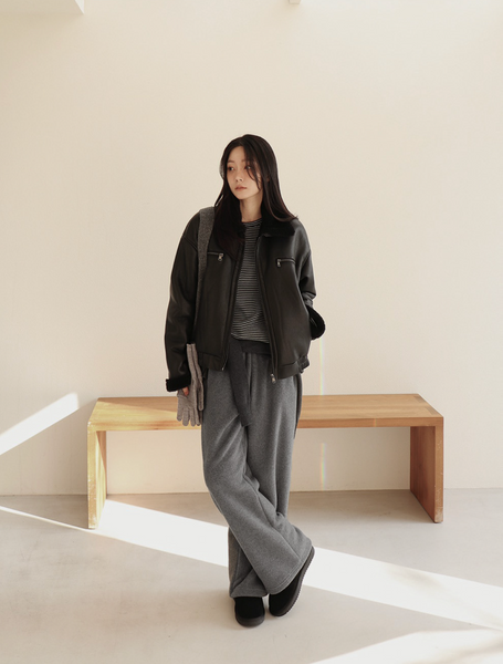 [SLOWAND] Winter Hug Fleece Training Pants